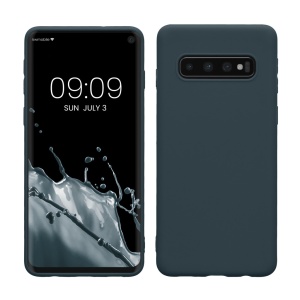 Husa Kwmobile pentru Samsung Galaxy S10, Verde inchis, Silicon, KWM000009MS006C - Img 1