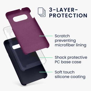 Husa Kwmobile pentru Samsung Galaxy S10e, Albastru inchis, Silicon, KWM000009SG041C - Img 7