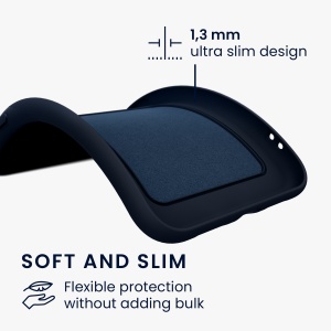 Husa Kwmobile pentru Samsung Galaxy S20 FE, Albastru inchis, Silicon, KWM000013UH003C - Img 7
