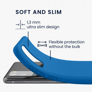 Husa Kwmobile pentru Samsung Galaxy S20 FE, Silicon, Albastru, 53604.228 - Img 3