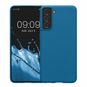 Husa Kwmobile pentru Samsung Galaxy S21, Albastru, Silicon, 54055.228 - Img 2