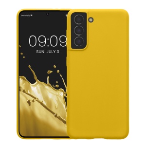 Husa Kwmobile pentru Samsung Galaxy S21, Galben, Silicon, KWM000012BS037C - Img 2