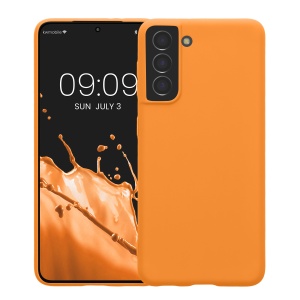 Husa Kwmobile pentru Samsung Galaxy S21, Portocaliu, Silicon, KWM000012BS034C - Img 2
