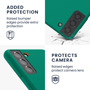 Husa Kwmobile pentru Samsung Galaxy S21, Verde, Silicon, KWM000012BT077C - Img 4
