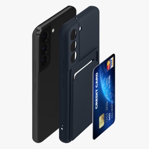 Husa Kwmobile pentru Samsung Galaxy S22, Albastru inchis, Silicon, KWM0000191F003C - Img 6