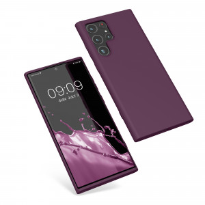 Husa Kwmobile pentru Samsung Galaxy S22 Ultra, Silicon, Violet, 57570.187 - Img 2