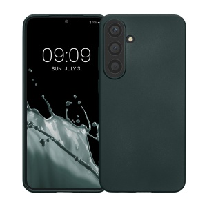 Husa Kwmobile pentru Samsung Galaxy S24, Verde inchis, Silicon, KWM000021LP002C - Img 2