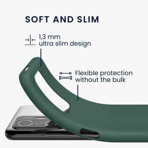 Husa kwmobile pentru Xiaomi 11/11T, Silicon, Verde, 56245.166 - Img 3