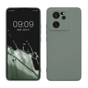 Husa Kwmobile pentru Xiaomi 13T/13T Pro, Verde deschis, Silicon, KWM000020IU008C - Img 1