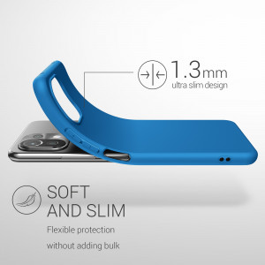 Husa Kwmobile pentru Xiaomi Mi 11 Lite 5G/11 Lite 5G NE, Silicon, Albastru, 54726.228 - Img 3