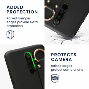 Husa Kwmobile pentru Xiaomi Redmi 9, Silicon, Negru, 57329.01 - Img 3