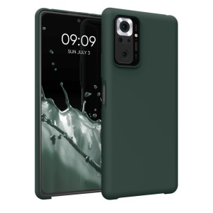 Husa Kwmobile pentru Xiaomi Redmi Note 10 Pro, Verde inchis, Silicon, KWM000012OI010C - Img 1