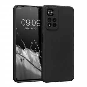 Husa Kwmobile pentru Xiaomi Redmi Note 11 Pro Plus 5G, Silicon, Negru, 58097.47 - Img 1