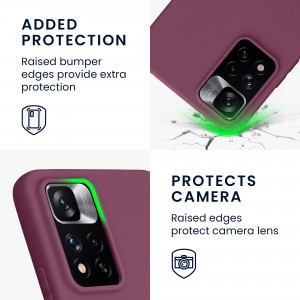 Husa Kwmobile pentru Xiaomi Redmi Note 11 Pro Plus 5G, Silicon, Violet, 58095.187 - Img 4