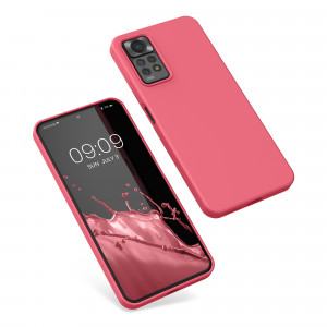 Husa Kwmobile pentru Xiaomi Redmi Note 11 Pro/Redmi Note 11 Pro 5G, Silicon, Coral, 57373.103 - Img 2