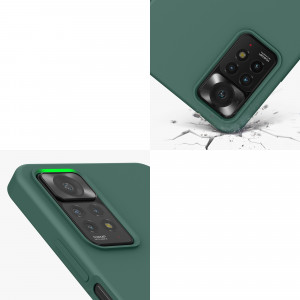 Husa Kwmobile pentru Xiaomi Redmi Note 11 Pro/Redmi Note 11 Pro 5G, Silicon, Verde, 57373.166 - Img 8