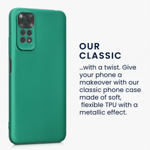 Husa kwmobile pentru Xiaomi Redmi Note 11/Redmi Note 11S, Silicon, Verde, 58651.170 - Img 2