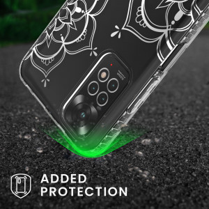 Husa Kwmobile pentru Xiaomi Redmi Note 11/Redmi Note 11s, Silicon, Transparent/Argintiu, 57822.03 - Img 5