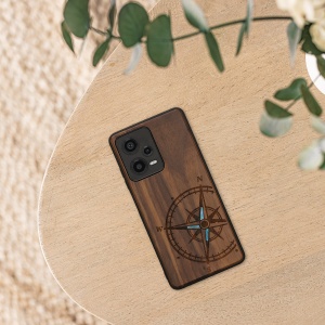 Husa Kwmobile pentru Xiaomi Redmi Note 12 Pro 5G, Maro/Albastru, Lemn, KWM000018BW004C - Img 5