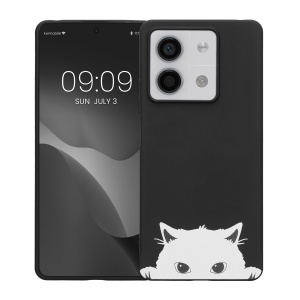 Husa Kwmobile pentru Xiaomi Redmi Note 13, Negru/Alb, Silicon, KWM000020NQ002C - Img 2