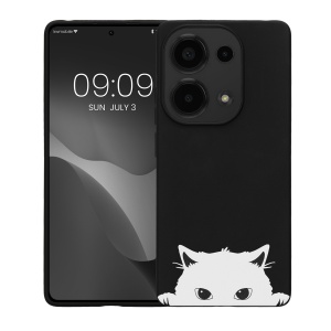 Husa Kwmobile pentru Xiaomi Redmi Note 13 Pro, Negru/Alb, Silicon, KWM000020NT002C - Img 2