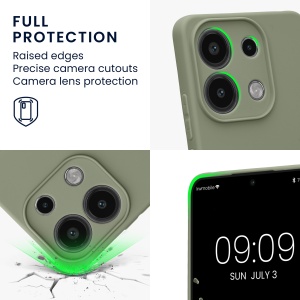 Husa Kwmobile pentru Xiaomi Redmi Note 13, Verde deschis, Silicon, KWM000020LW003C - Img 4