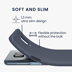 Husa Kwmobile pentru Xiaomi Redmi Note 9S/Redmi Note 9 Pro/Redmi Note 9 Pro Max, Albastru inchis, Silicon, KWM000011AH047C - Img 6
