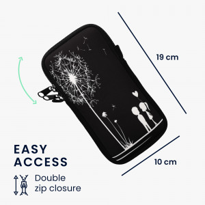 Husa Kwmobile Universala XXL - 7", Neopren, Negru/Alb, 58701.5.03 - Img 5