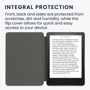 Husa pentru Amazon Kindle Paperwhite 11, Kwmobile, Gri, Piele ecologica, 56257.09 - Img 5