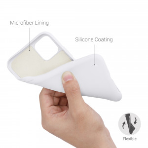 Husa pentru Apple iPhone 11, Silicon, Alb, 50791.48, kwmobile - Img 4