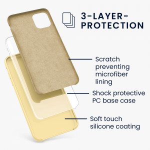 Husa pentru Apple iPhone 11, Silicon, Galben, 49724.158 - Img 3