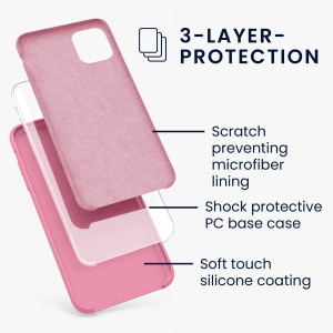 Husa pentru Apple iPhone 11, Silicon, Roz, 49724.212 - Img 3