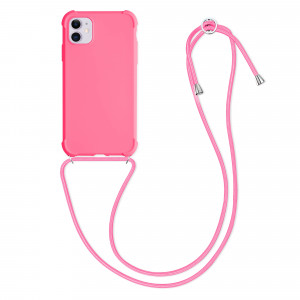 Husa pentru Apple iPhone 11, Silicon, Roz, 53838.77, kwmobile - Img 1