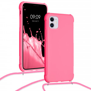 Husa pentru Apple iPhone 11, Silicon, Roz, 53838.77, kwmobile - Img 5