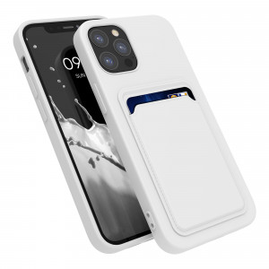 Husa pentru Apple iPhone 12 / iPhone 12 Pro, Silicon, Alb, 55112.48, kwmobile - Img 2