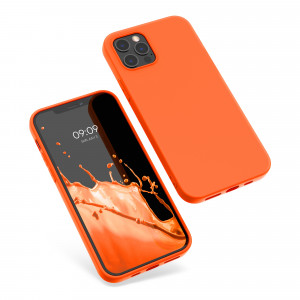 Husa pentru Apple iPhone 12 Pro Max, Silicon, Portocaliu, 53941.69 - Img 2