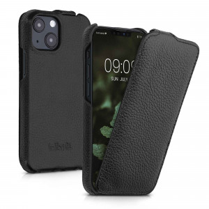 Husa pentru Apple iPhone 13 Mini, Piele naturala, Negru, 56409.01, kalibri - Img 1