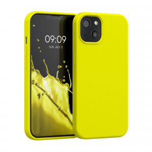 Husa pentru Apple iPhone 13, Silicon, Galben, 55878.149, kwmobile - Img 1