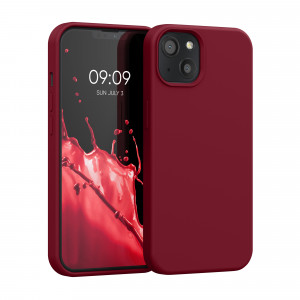 Husa pentru Apple iPhone 13, Silicon, Rosu, 55878.209, kwmobile - Img 1