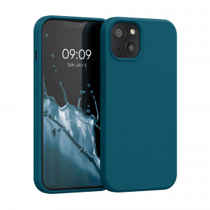 Husa pentru Apple iPhone 13, Silicon, Verde, 55878.57, kwmobile - Img 1