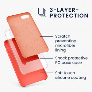 Husa pentru Apple iPhone 8 / iPhone 7 / iPhone SE 2, Silicon, Portocaliu, 40225.69 - Img 3