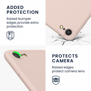 Husa pentru Apple iPhone 8 / iPhone 7 / iPhone SE 2, Silicon, Roz, 49979.225, kwmobile - Img 4