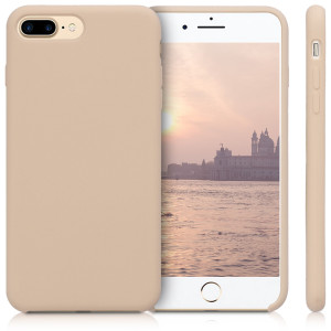 Husa pentru Apple iPhone 8 Plus / iPhone 7 Plus, Silicon, Bej, 40842.154 - Img 2