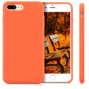 Husa pentru Apple iPhone 8 Plus / iPhone 7 Plus, Silicon, Portocaliu, 40842.29 - Img 2