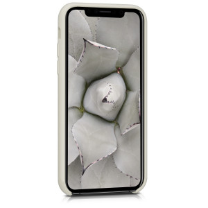 Husa pentru Apple iPhone X / iPhone XS, Silicon, Bej, 42495.11 - Img 3