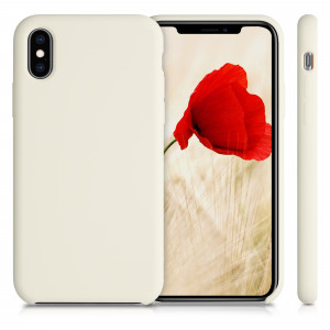 Husa pentru Apple iPhone X / iPhone XS, Silicon, Bej, 46313.204 - Img 2