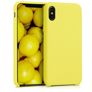 Husa pentru Apple iPhone X / iPhone XS, Silicon, Galben, 42495.75 - Img 1