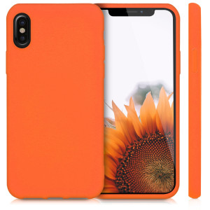 Husa pentru Apple iPhone X / iPhone XS, Silicon, Portocaliu, 43940.69 - Img 2