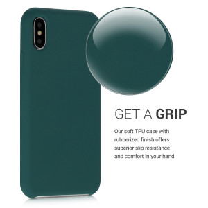Husa pentru Apple iPhone X / iPhone XS, Silicon, Verde, 42495.184 - Img 4