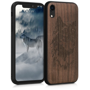 Husa pentru Apple iPhone XR, Lemn, Maro, 46748.04 - Img 1
